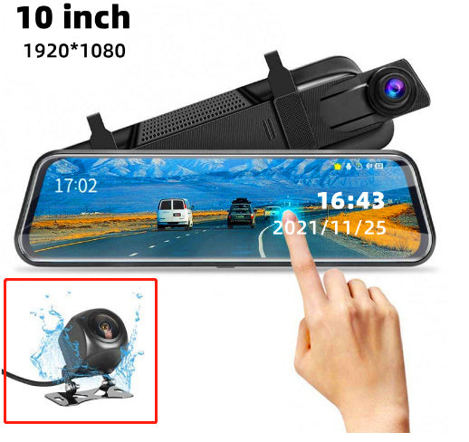 Dual Lens Rearview Mirror Dash Cam