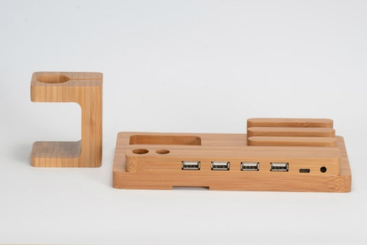 Wooden Multi-Function Charging Stand