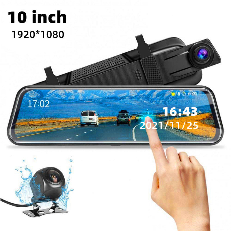 Dual Lens Rearview Mirror Dash Cam