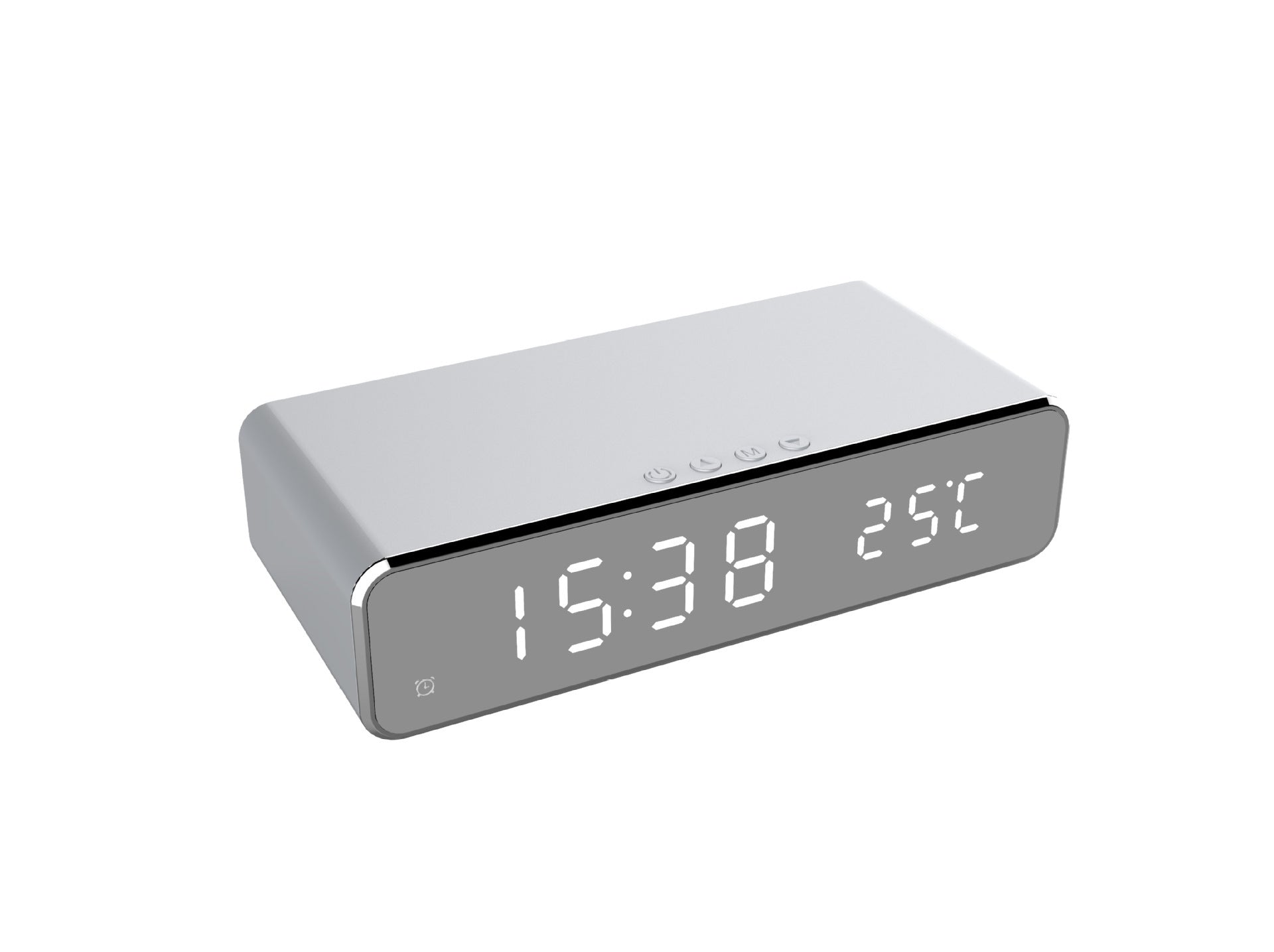 LED Digital Alarm Clock with Wireless Charger