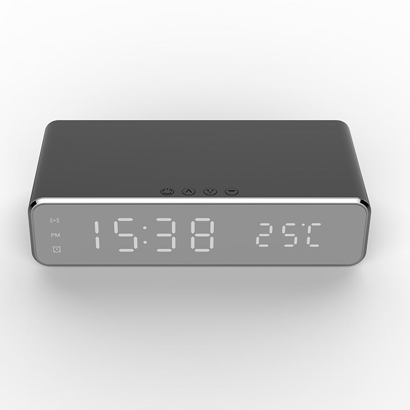 LED Digital Alarm Clock with Wireless Charger