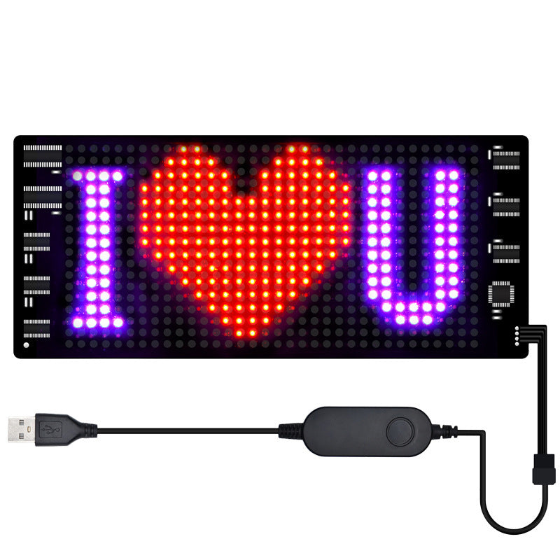 Programmable Full-Color LED Car Display