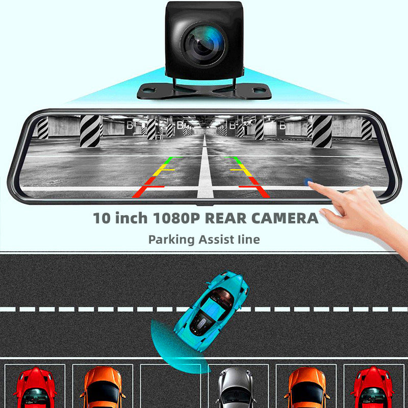 Dual Lens Rearview Mirror Dash Cam