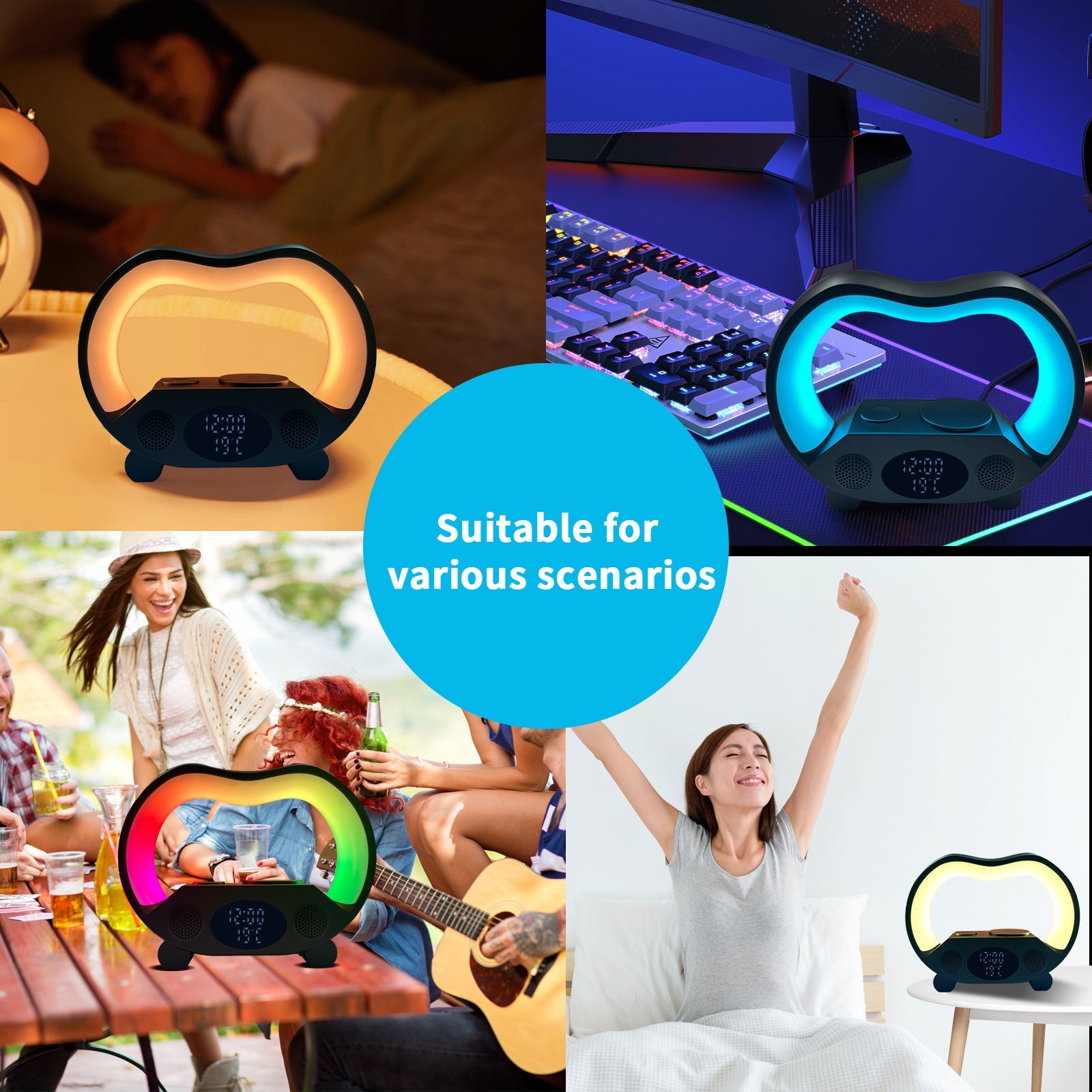 6-in-1 Smart LED Table Lamp